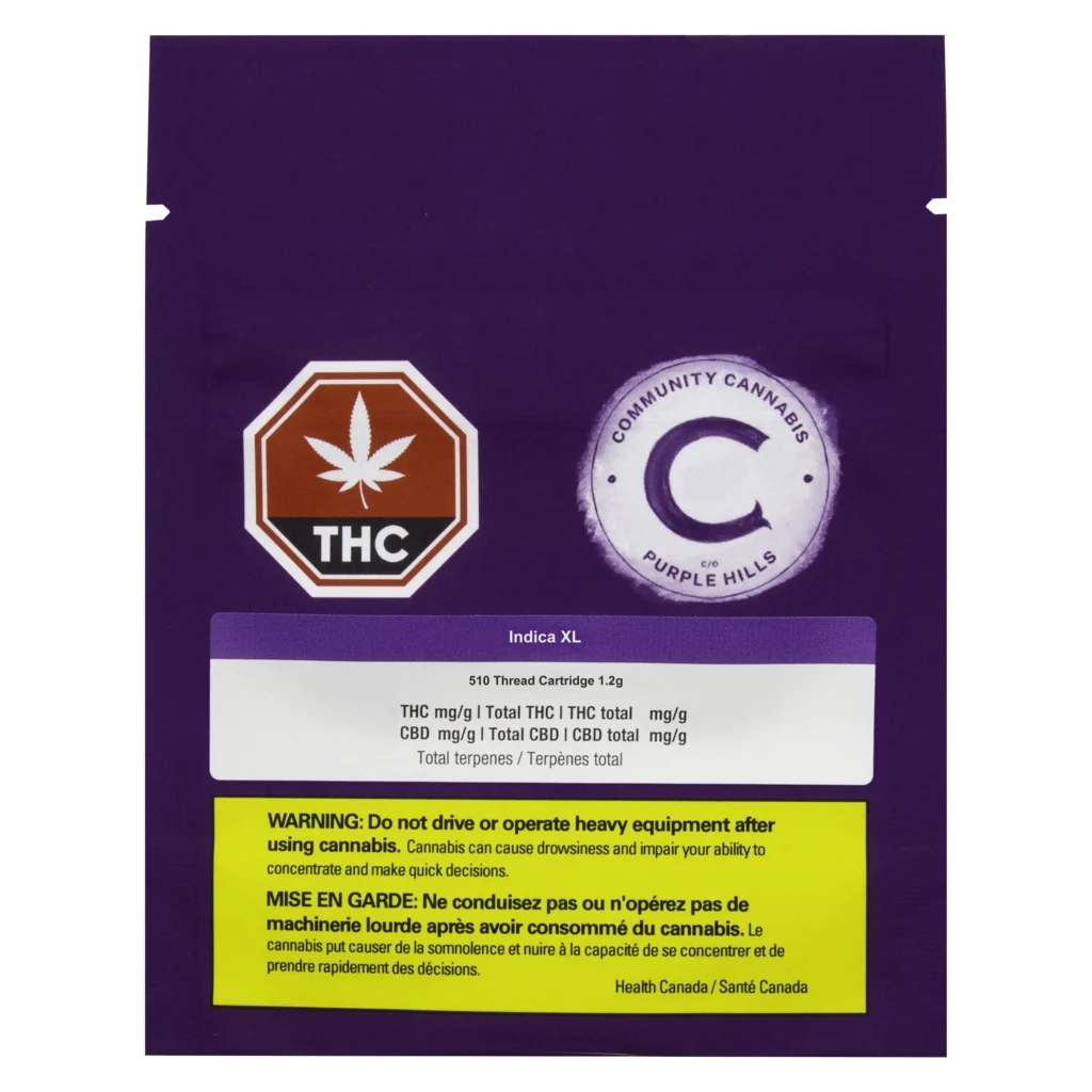 Community Indica 510 vape cartridge