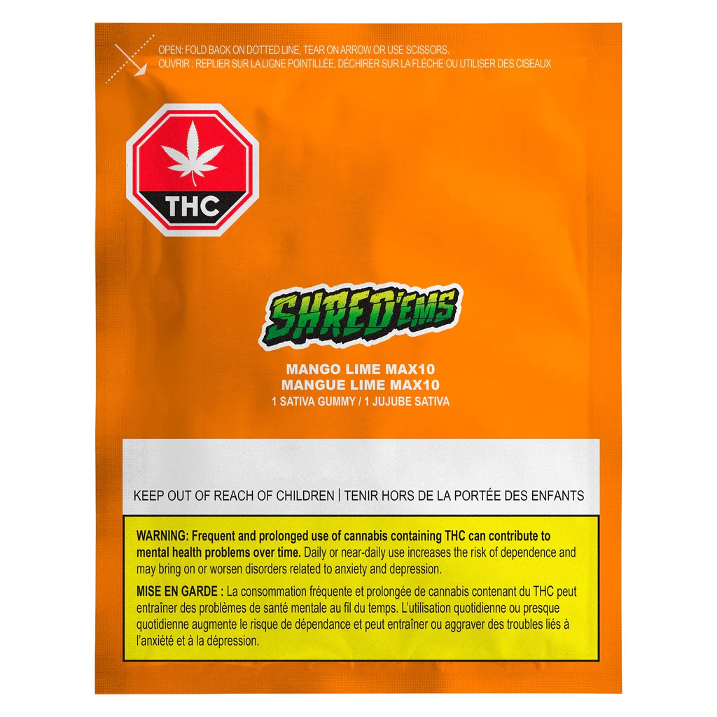SHRED’ems Mango Lime THC Gummy