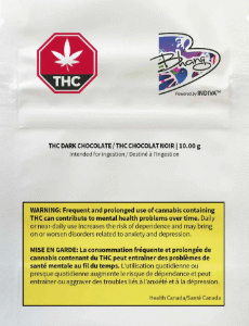 THC dark chocolate bar